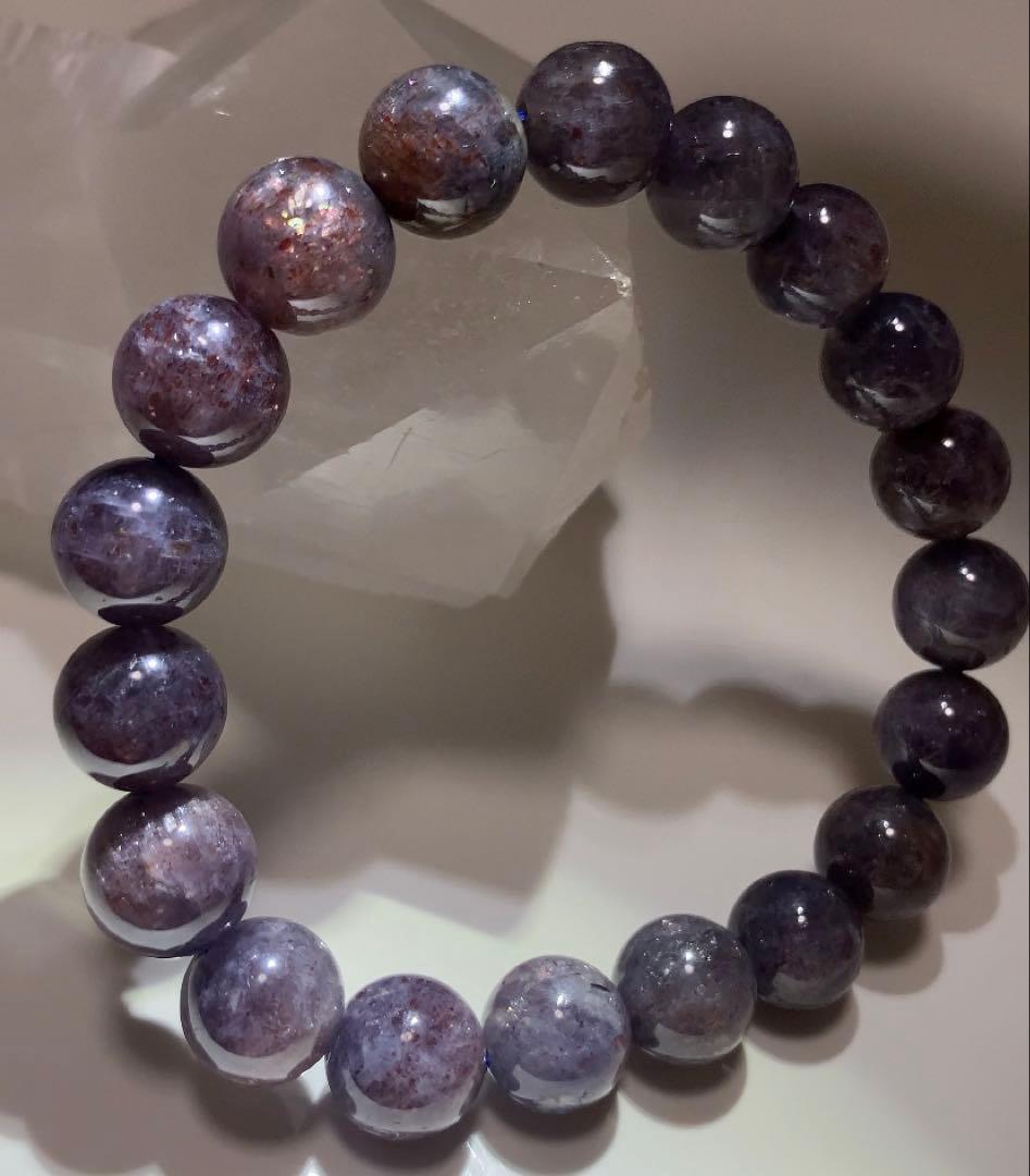 ★極上品★ ブラッドショットアイオライト　アイオライトサンストーン　ブレスレット