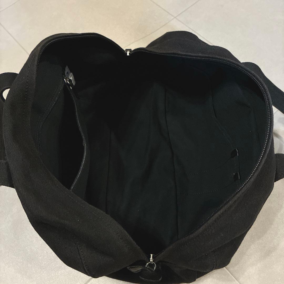 良品 ポーター ミニボストン ドラムバッグ キャンバス✕レザー 日本製