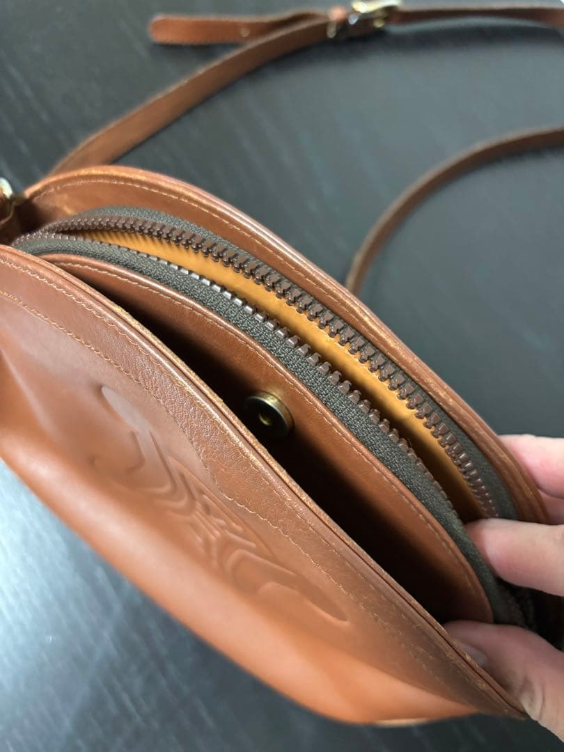 CELINE セリーヌ ショルダーバッグ トリオンフ 型押し ポシェット