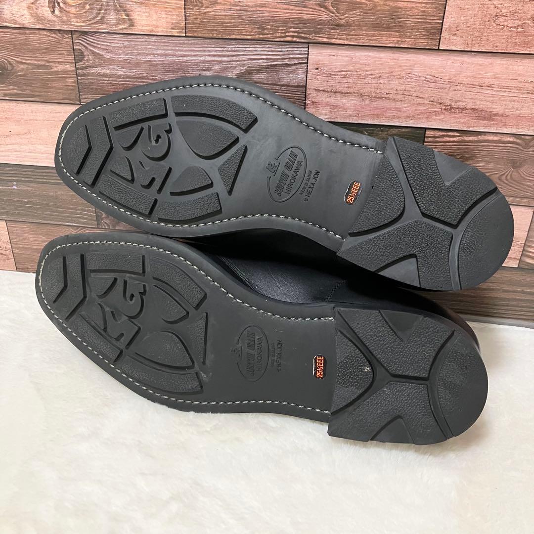 未使用級 SCOTCH GRAIN ビジネス シューズ 革靴 25.5EEE 黒