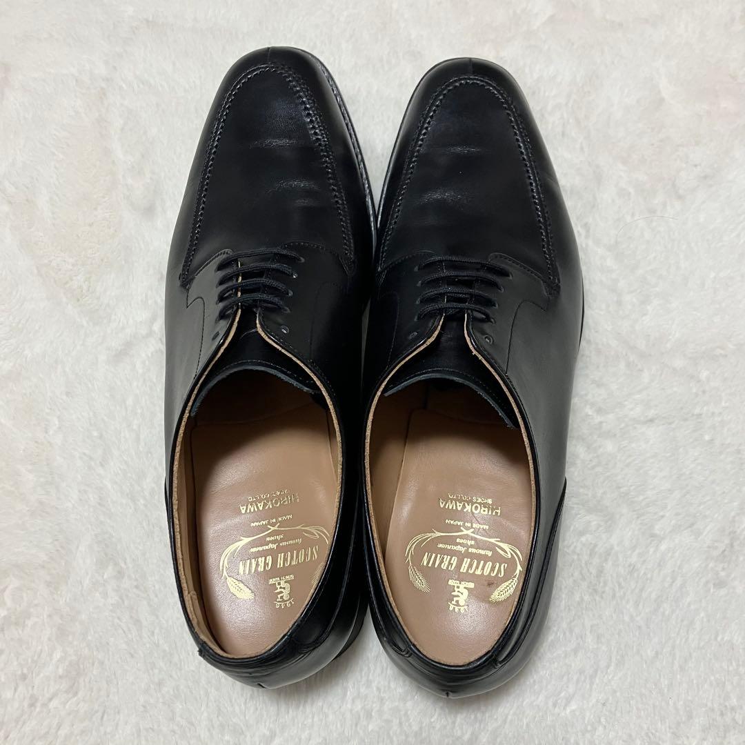 未使用級 SCOTCH GRAIN ビジネス シューズ 革靴 25.5EEE 黒
