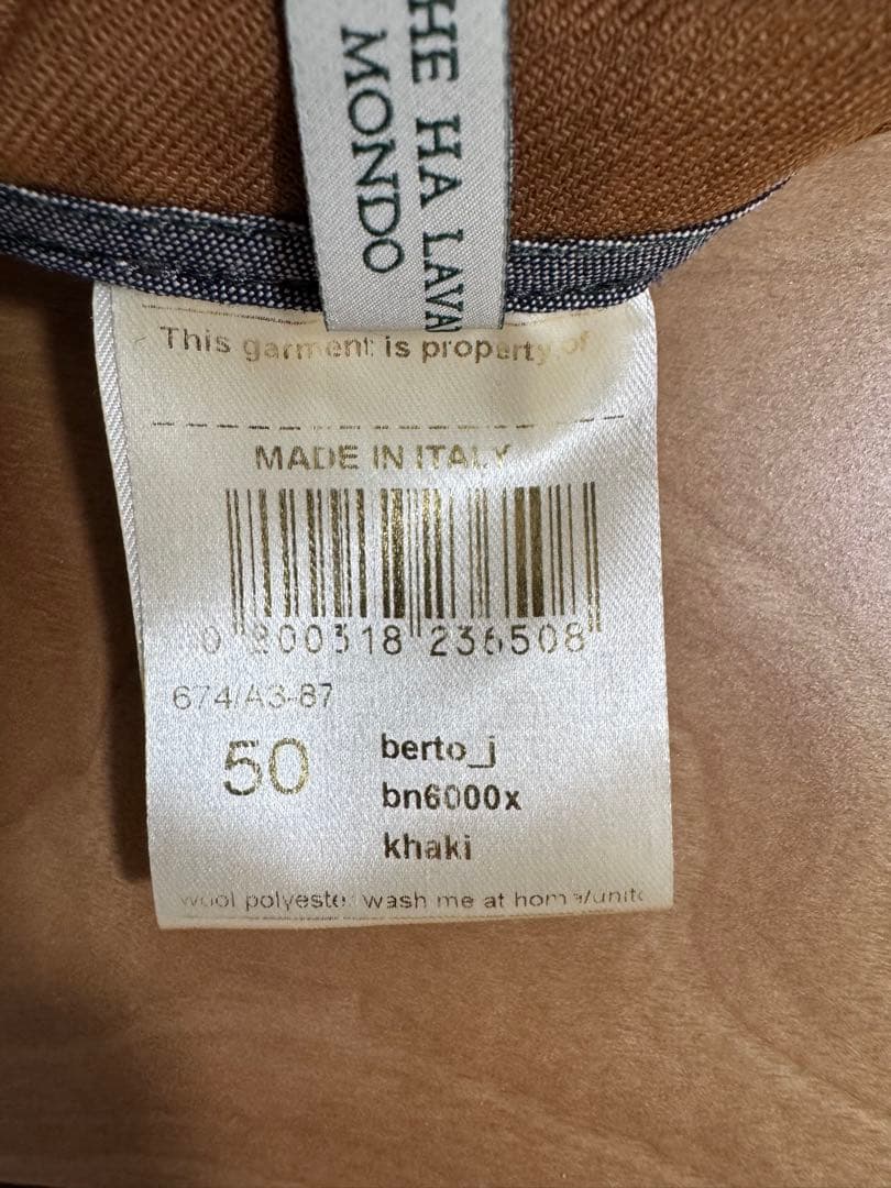 BERWICH BERTOベルト テーパードパンツ BN6000X