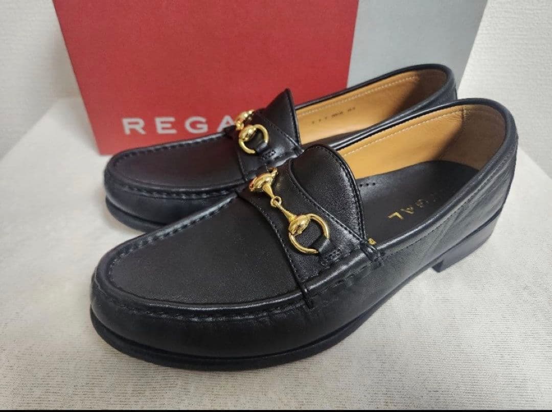 【極美品】REGAL　リーガル　ホースビットローファー　ゴールド　25.5cm