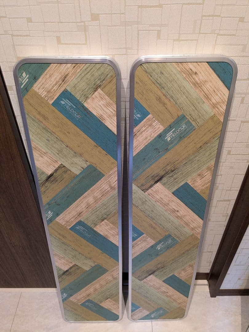 フィールドア アウトドアテーブル 折りたたみ ベンチ 2脚 セット 中古