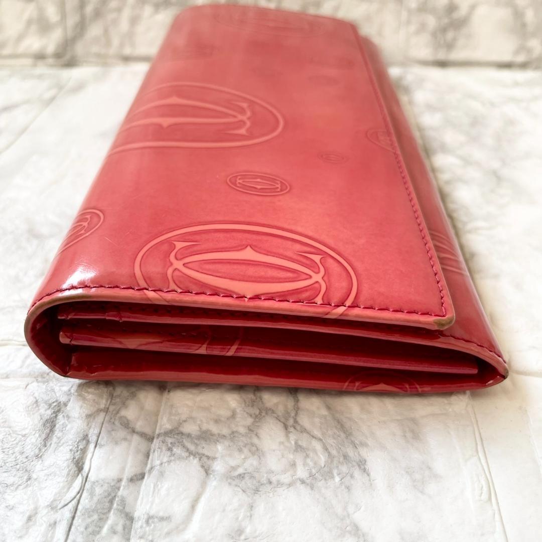美品✨Cartier ハッピーバースデー　長財布　パテントレザー