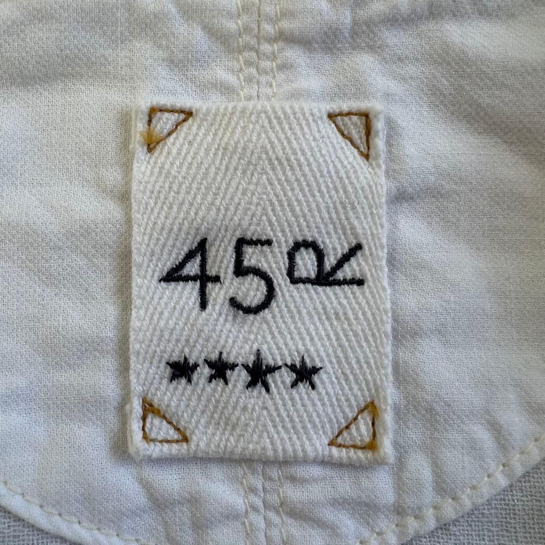 美品　45R　フォーティファイブアール　803　ワッシャー　シャツジャケット　4