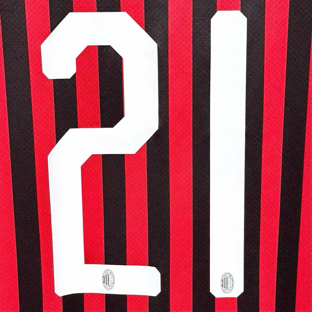 【美品！】19/20 ACミラン ♯21 イブラヒモヴィッチ【XLサイズ】ホーム