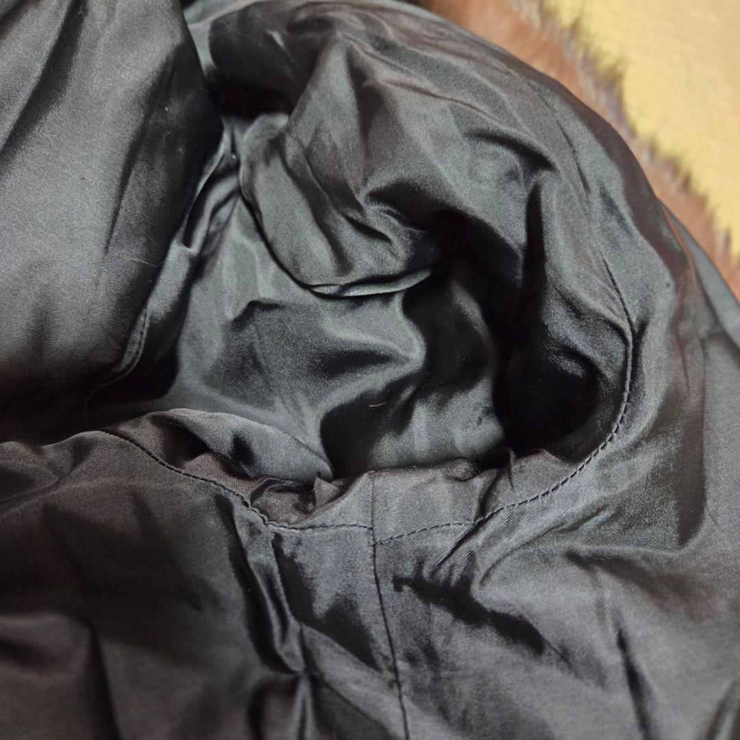 美品 ロング丈 裏地花柄刺繍入 肉厚 シルバーフォクス サイズ9号