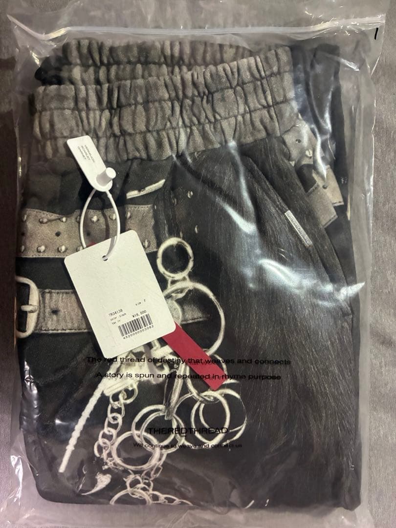 パンツ THEREDTHREAD S print sweat2 toys black
