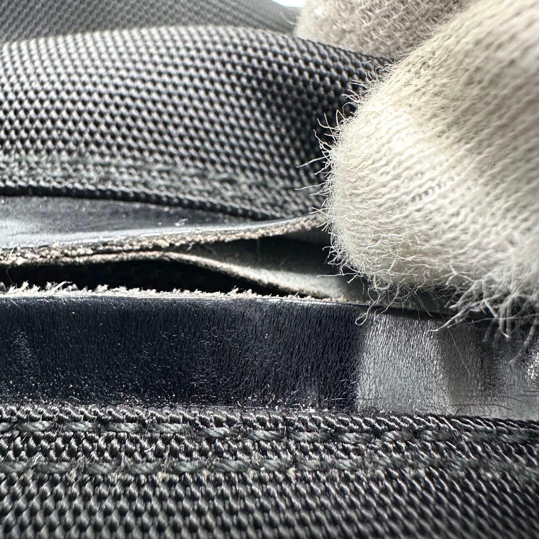 GUCCI トートバッグ ボストン ロゴ金具 A4可 レザー ナイロン ブラック