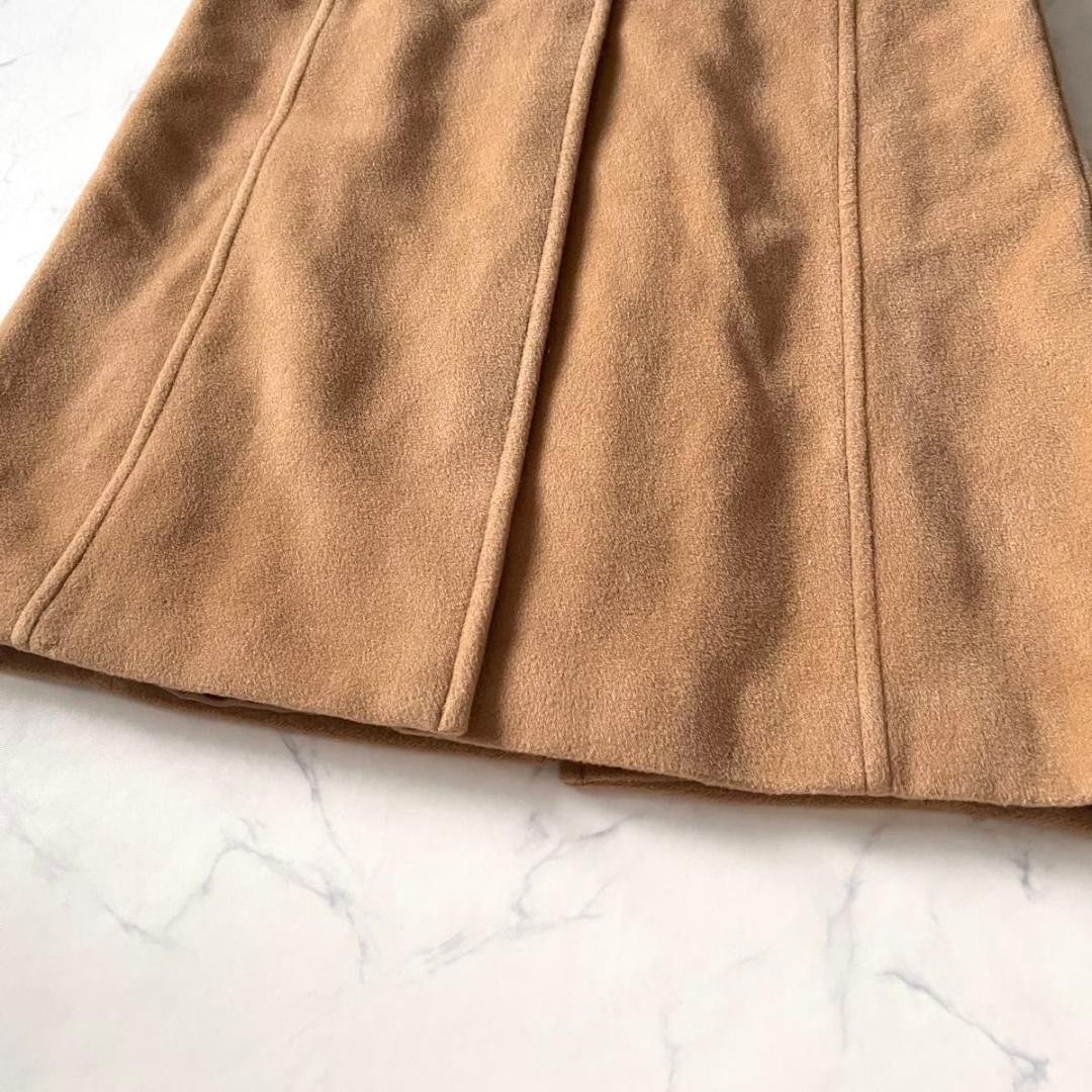 【美品】マックスアンドコー カシミヤ混 ロングチェスターコートキャメル M