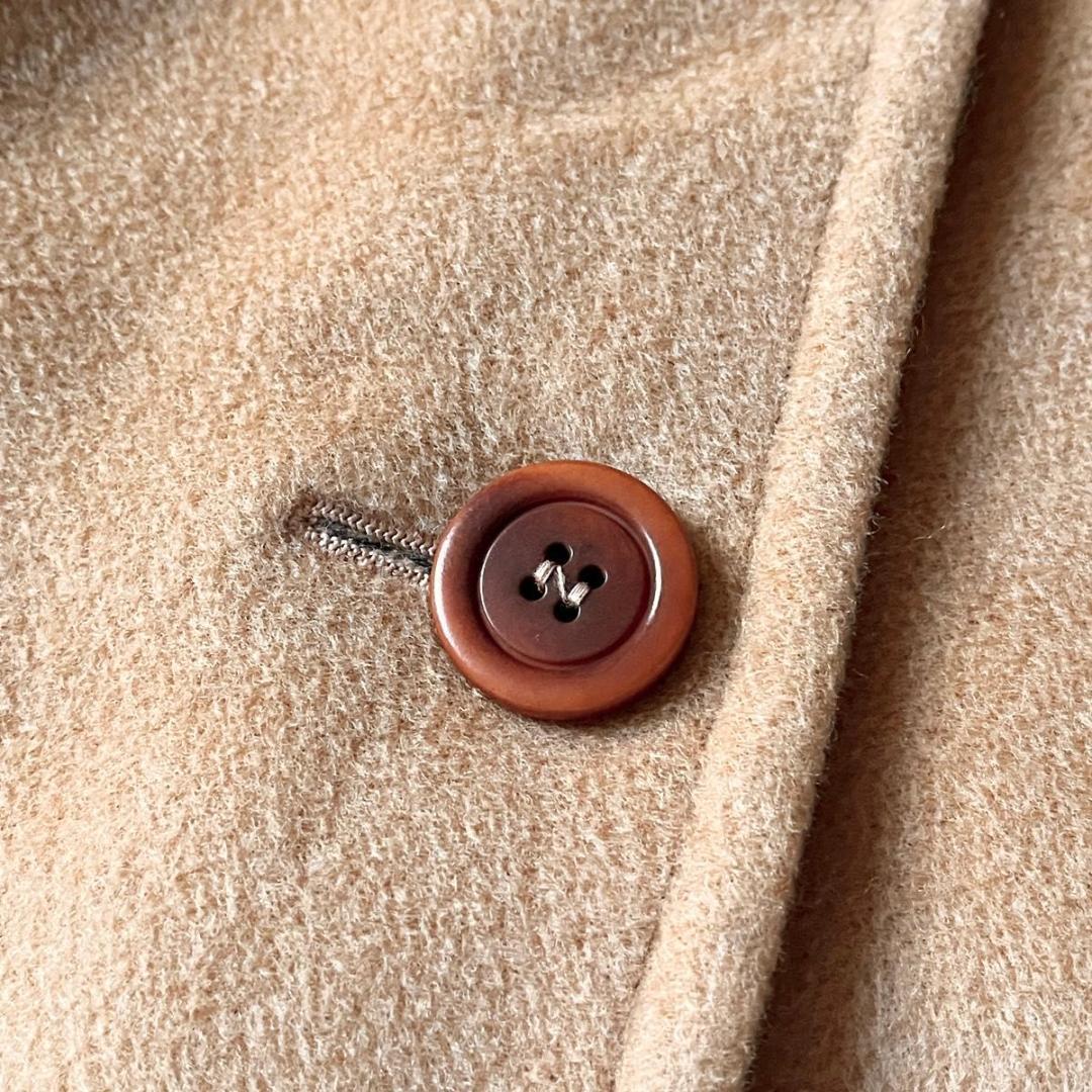 【美品】マックスアンドコー カシミヤ混 ロングチェスターコートキャメル M