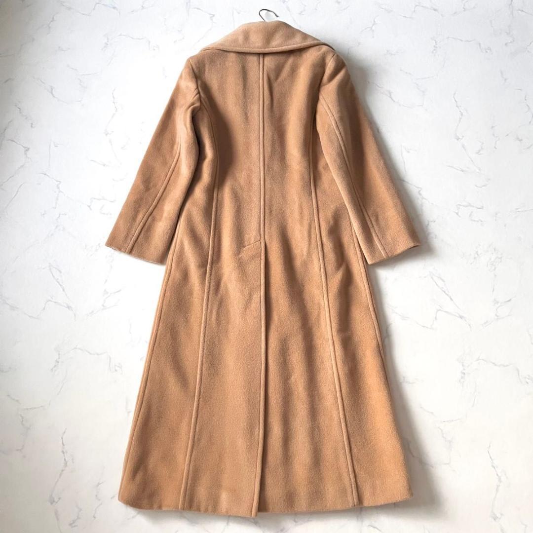 【美品】マックスアンドコー カシミヤ混 ロングチェスターコートキャメル M