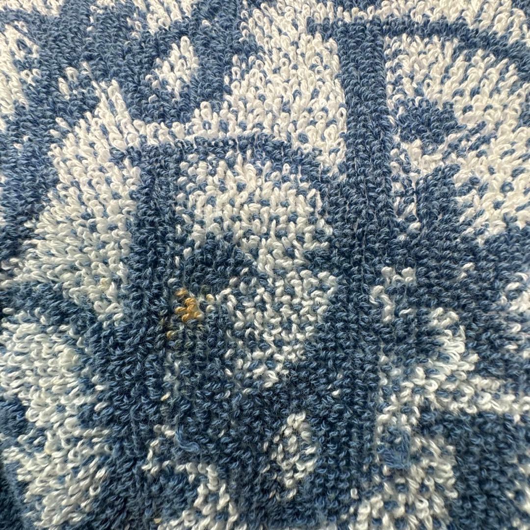 Diorディオール クッショントロッター柄ネイビー タオル生地