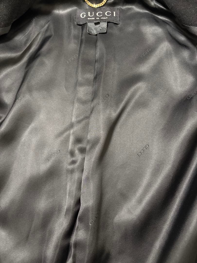 b*様 GUCCI トムフォード期 ダブルブレスト ショートコート チェーンルー