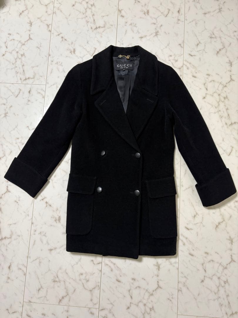b*様 GUCCI トムフォード期 ダブルブレスト ショートコート チェーンルー