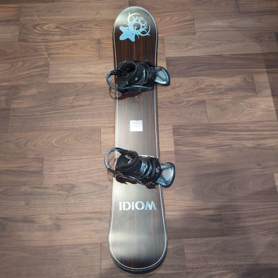 【希少】BURTON idiom スノーボード 156cm 木製 ビンディング付