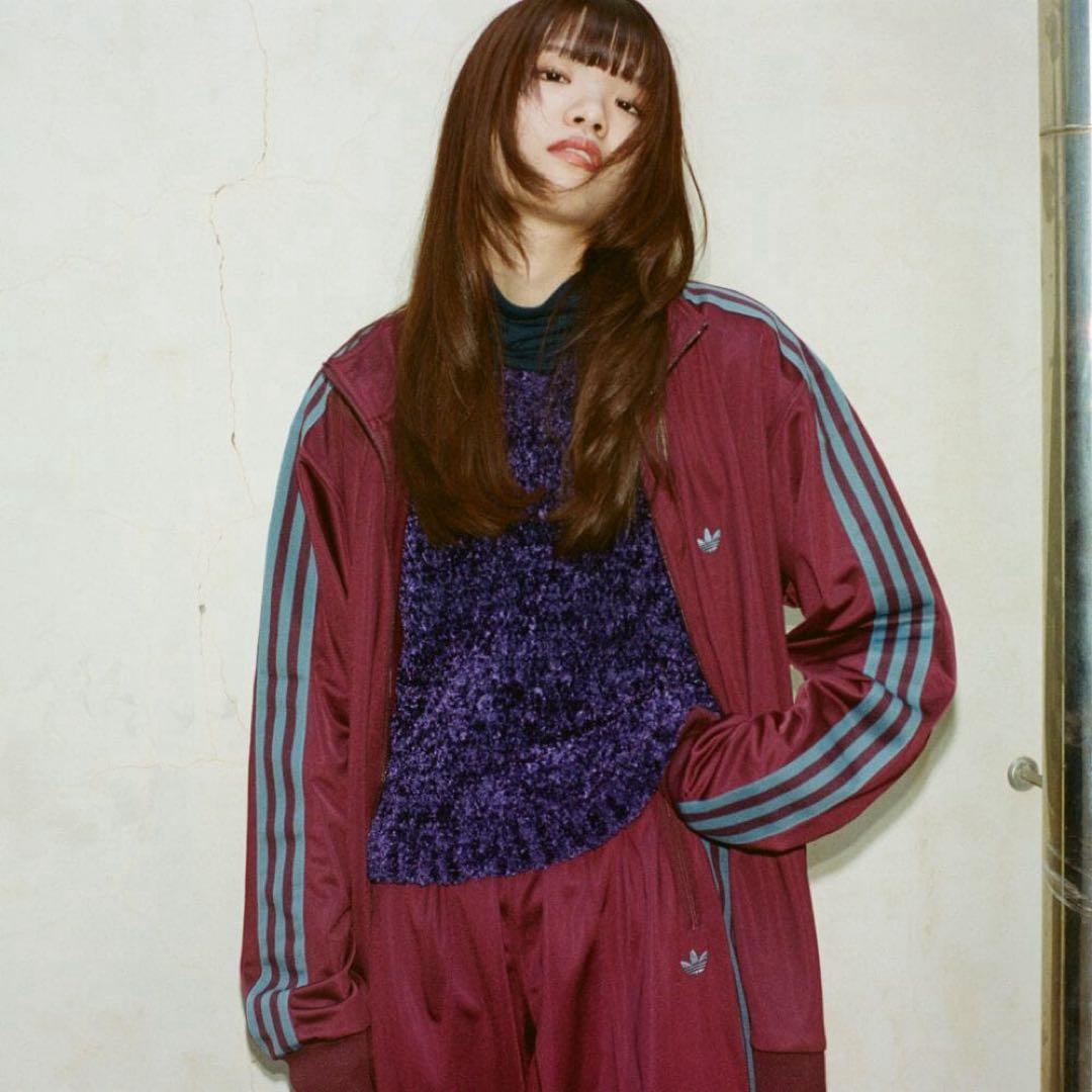 adidas トラックジャケット 完売商品 マルーン バーガンディ 美品