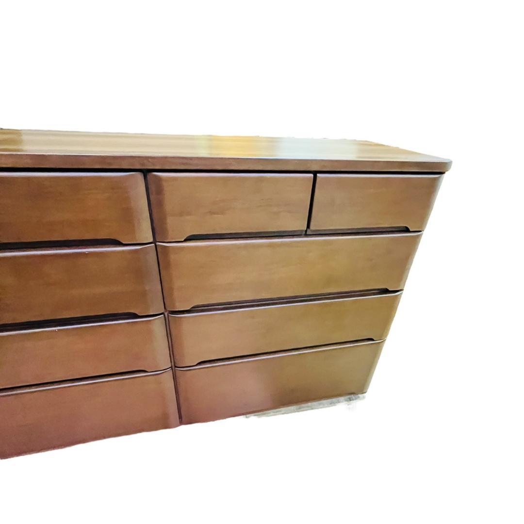 【美品】ニトリ 木製ローチェスト ダークブラウン