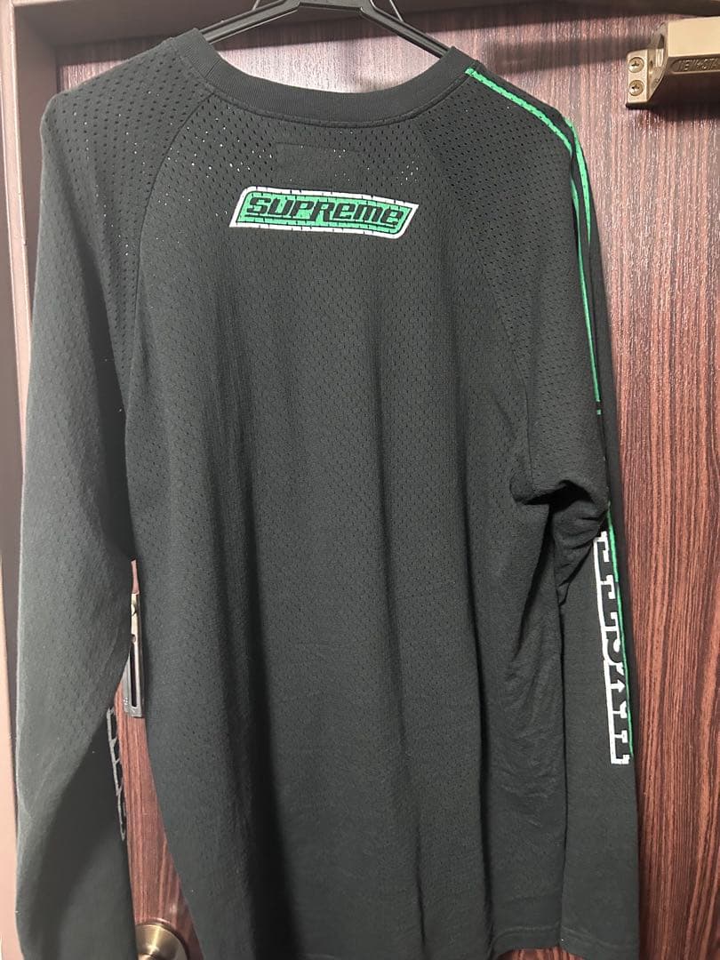 hysteric Supreme メッシュ長袖カットソー Sブラック/グリーン
