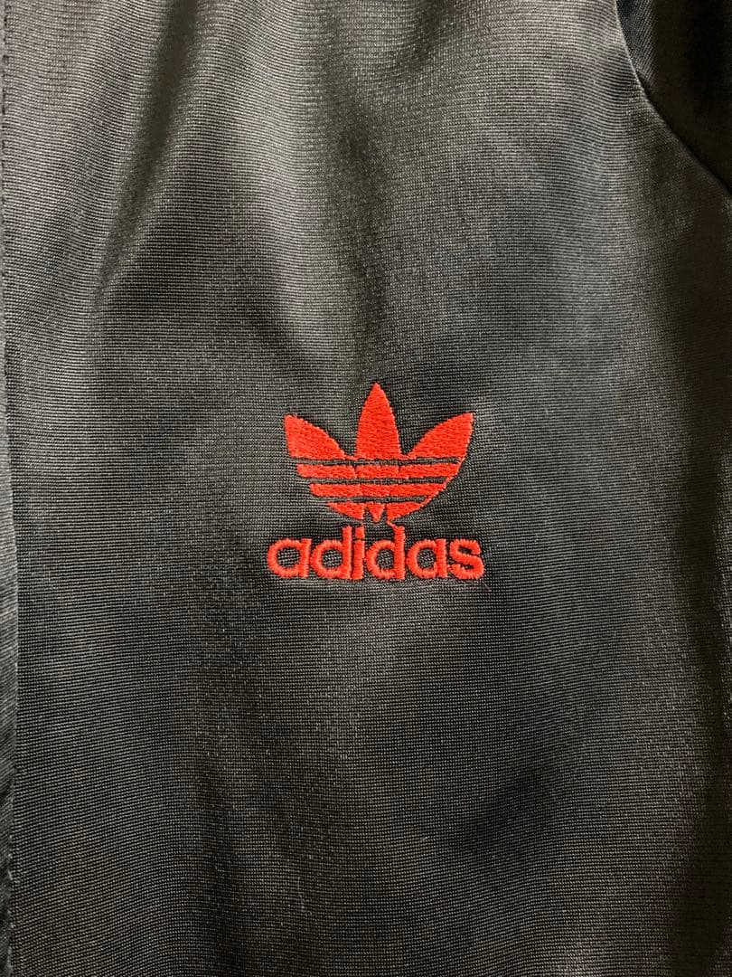 adidasアディダス atp ヴィンテージ トラックジャケット 黒赤 Sサイズ