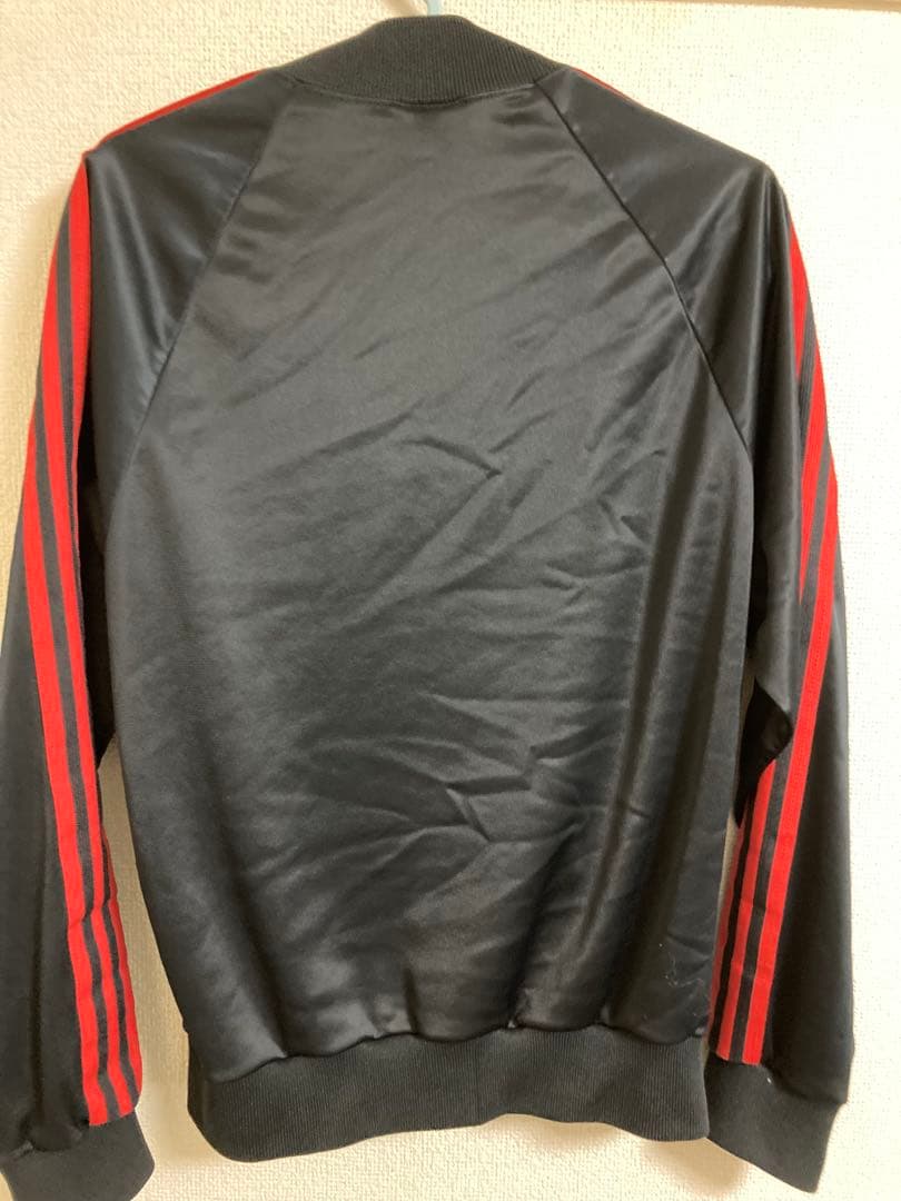 adidasアディダス atp ヴィンテージ トラックジャケット 黒赤 Sサイズ