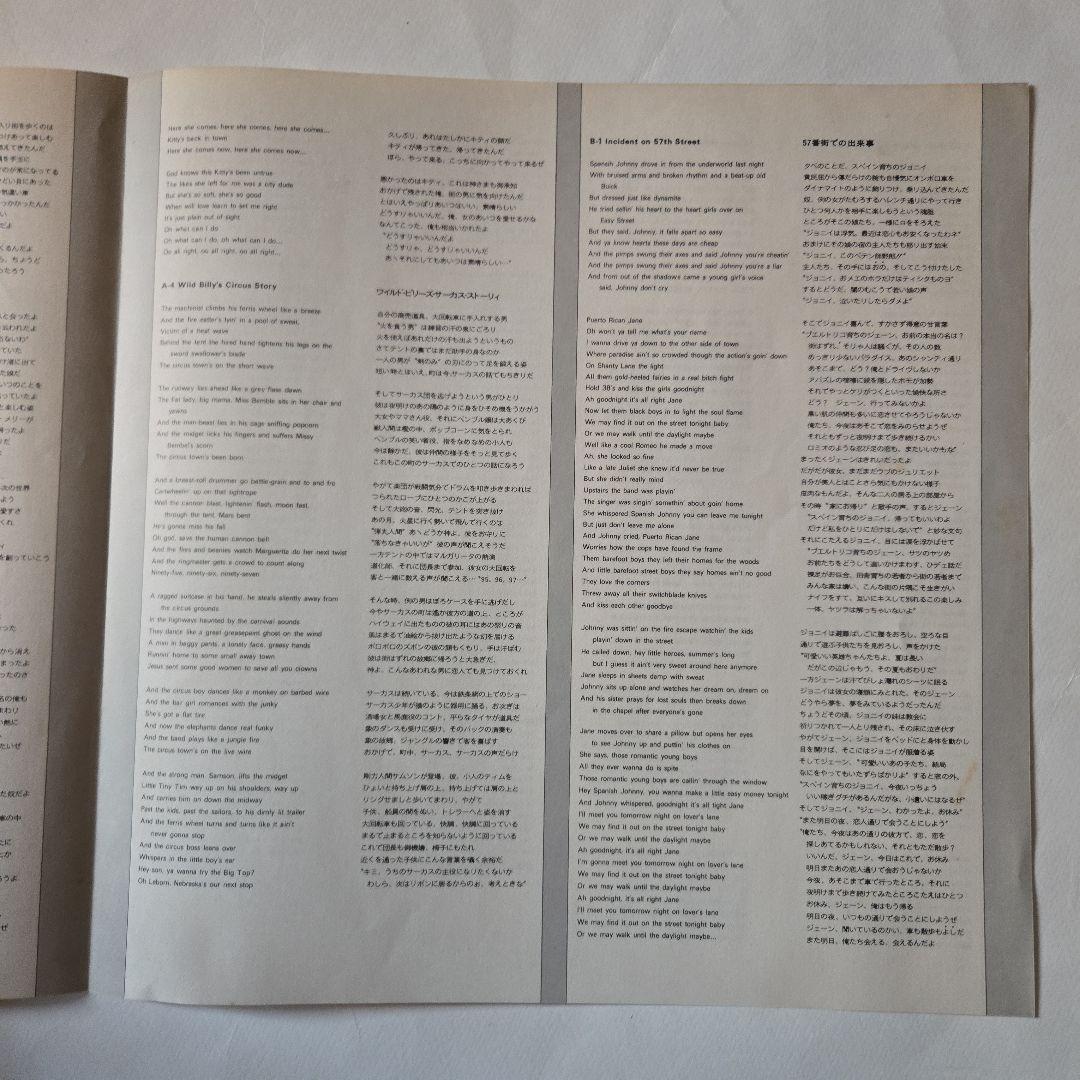 Bruce Springsteen 青春の叫び　帯付き日本オリジナル盤