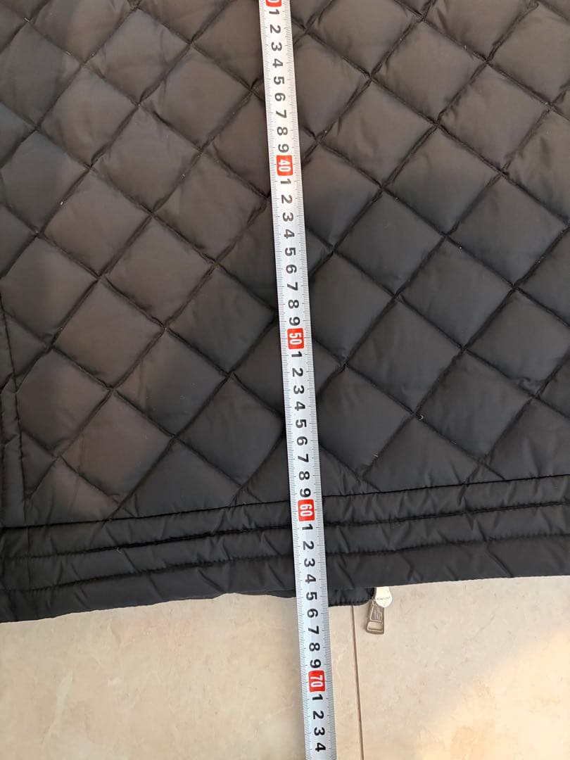 モンクレールダウンベスト　キルティング　レザーロゴパッチ　希少サイズ1（M）