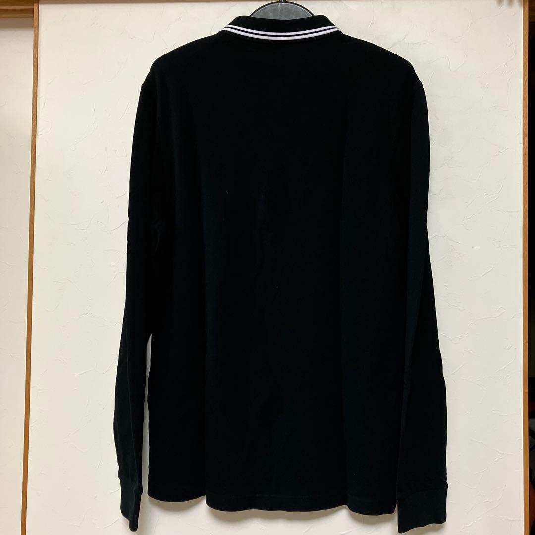 Fred Perry ポロシャツ 長袖 XL 黒×白