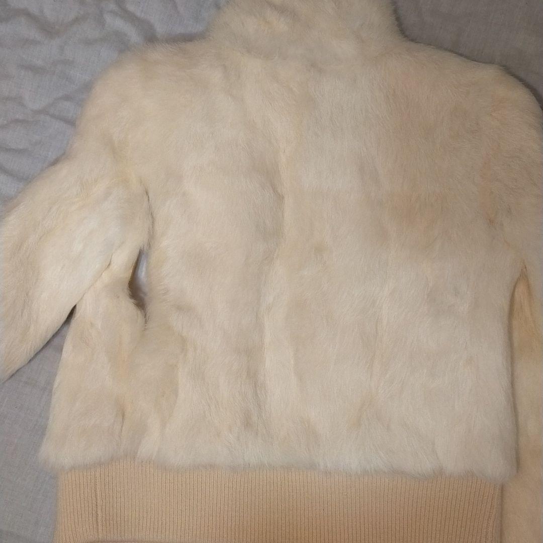 バーバリーブルーレーベル　ラビットファー　ジャケット