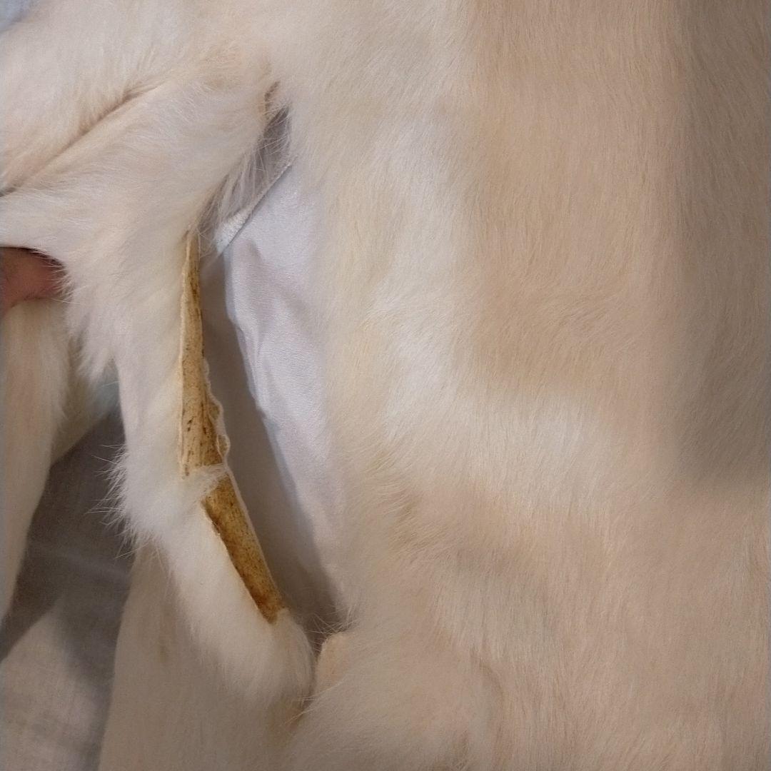 バーバリーブルーレーベル　ラビットファー　ジャケット