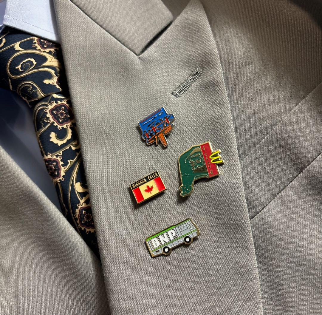 色々様　90s vintage レトロセットアップ スーツ ピンズ No.94