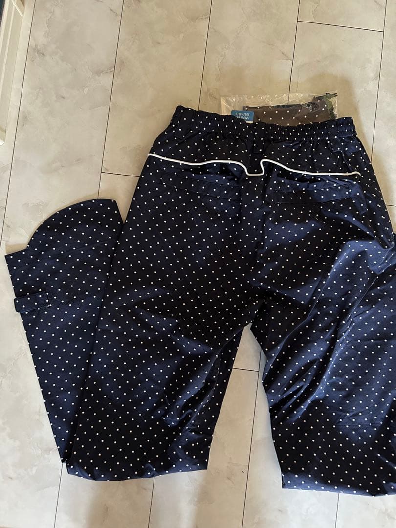 JUN&ROPE ゴルフレインウェアレディース　ドット柄