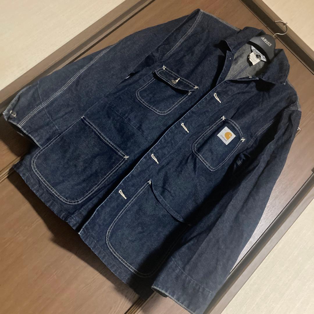 u*a様 90's Carharttデニム濃紺カバーオール　¥21999→現