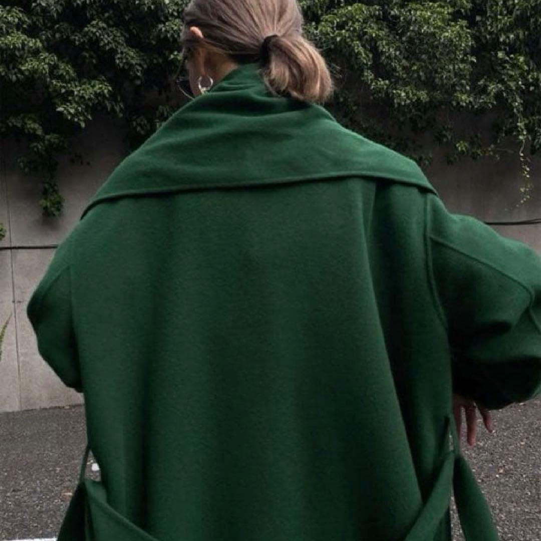 美品★Ameri★STAND COLLAR SCARF COAT★完売色★レア