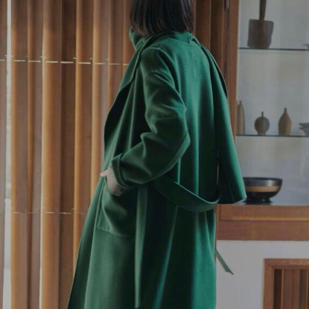 美品★Ameri★STAND COLLAR SCARF COAT★完売色★レア