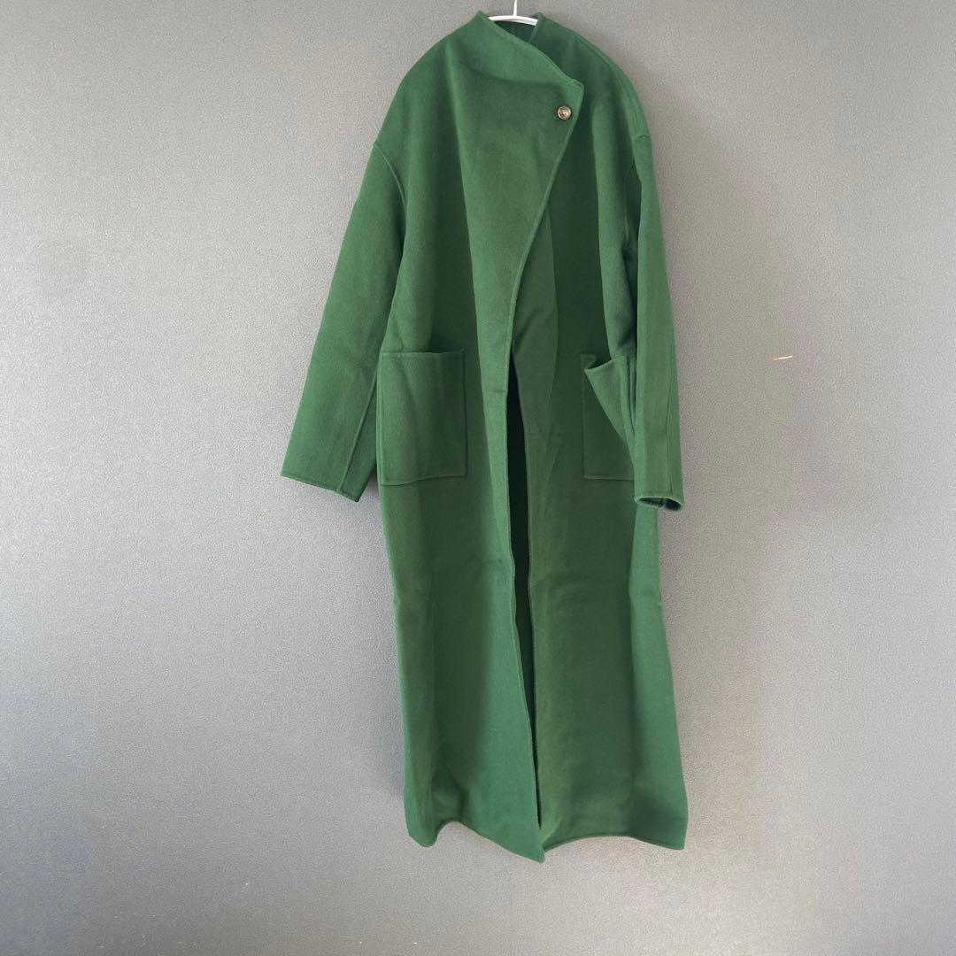 美品★Ameri★STAND COLLAR SCARF COAT★完売色★レア