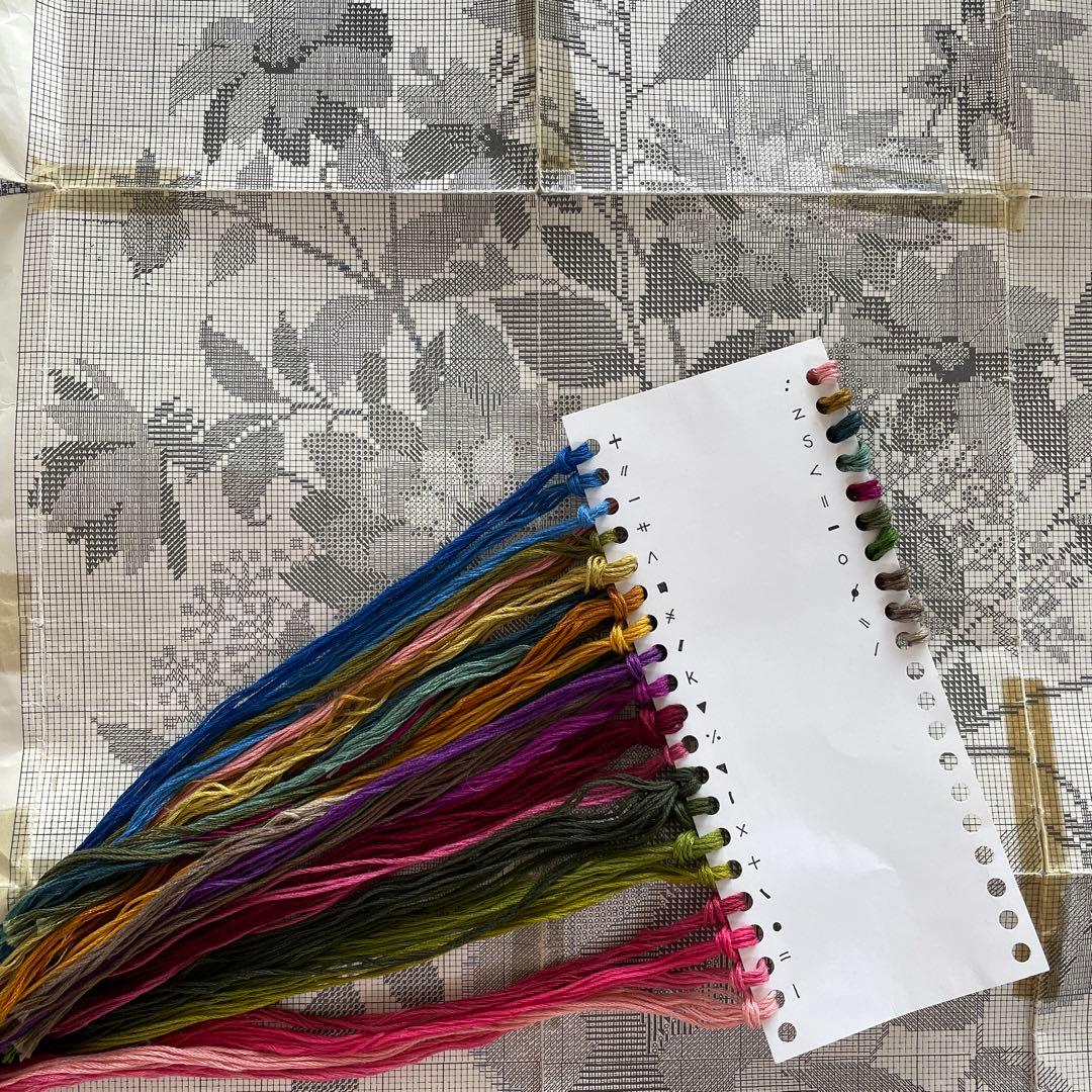 EVA ROSENSTAND／CLARA WAEVERクロスステッチ図案・余り糸