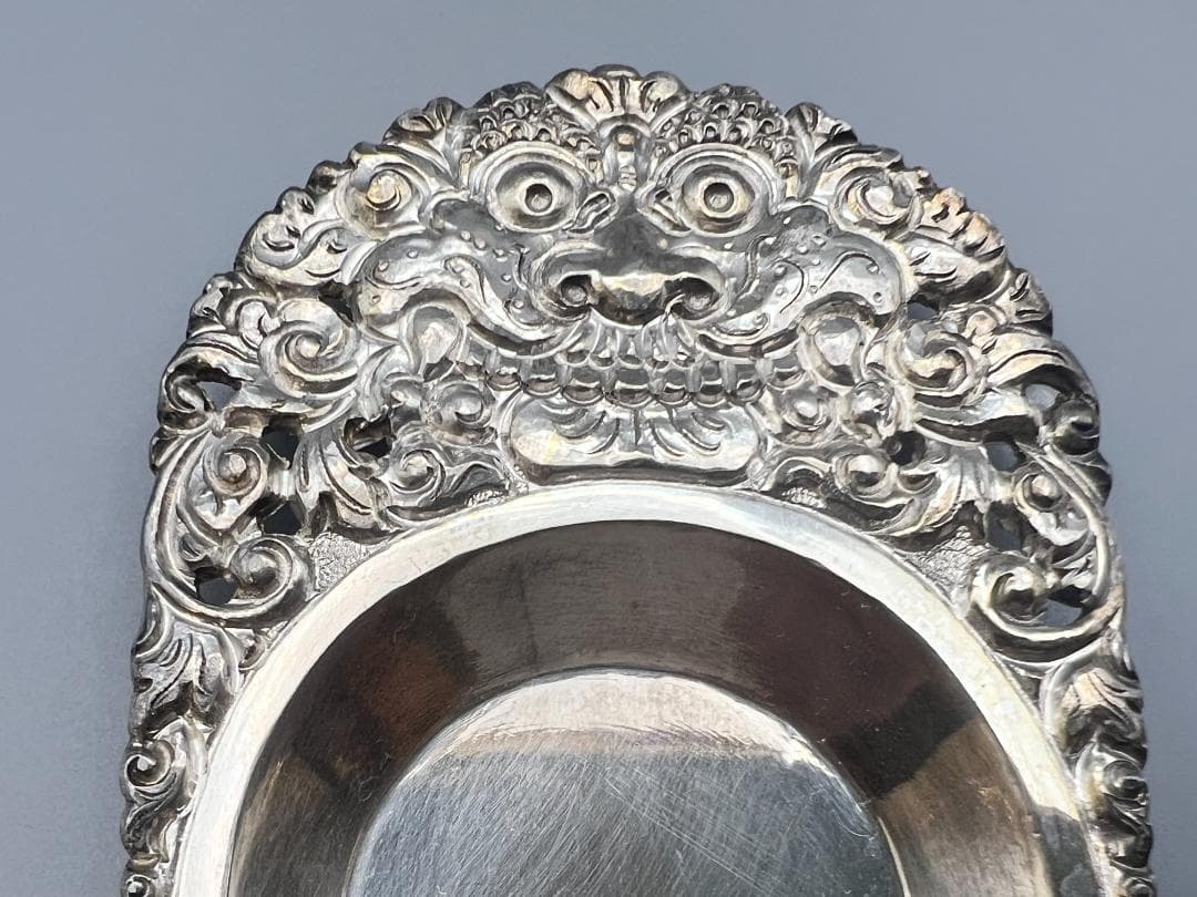 銀製品 UD800 DELUXE ナイフ プレート 聖獣バロン彫 インドネシア