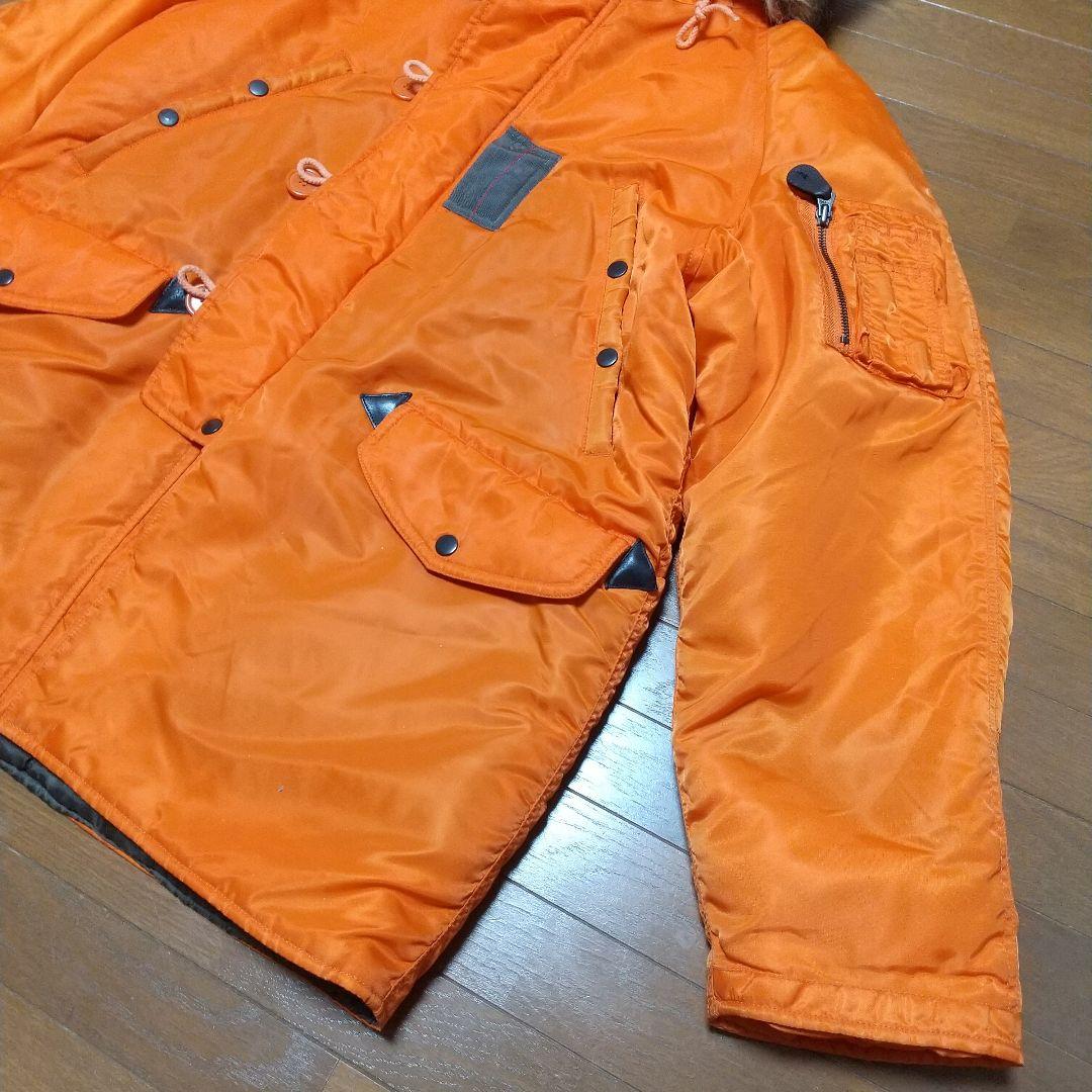 AVIREX N-3B フライトジャケット M ナイロン オレンジ