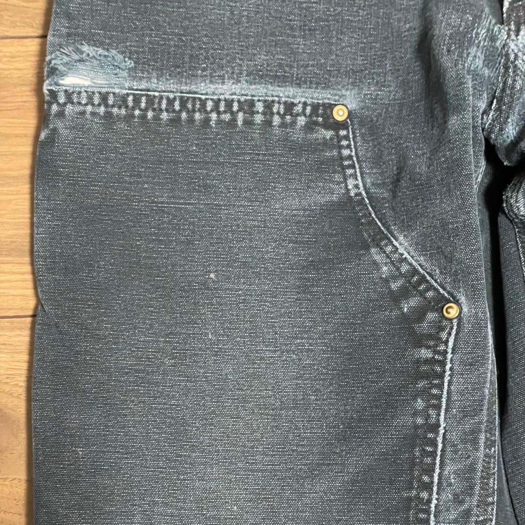 carhartt ダブルニー ブラック アメリカ製 W34L29.5