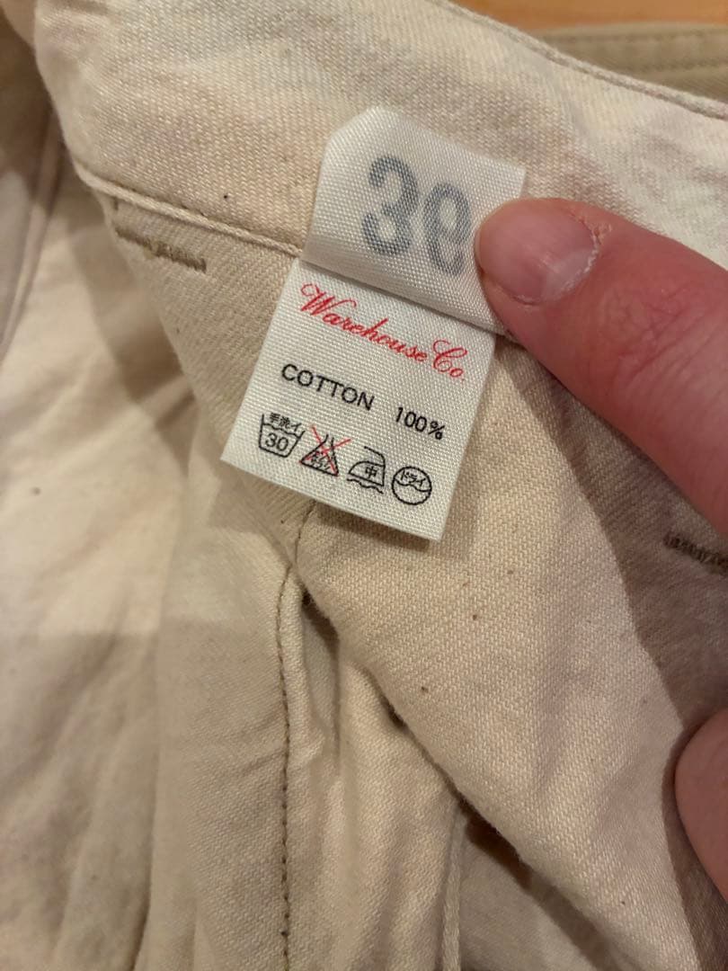 ウエアハウス　Lot 1082 ベージュ チノパン W36