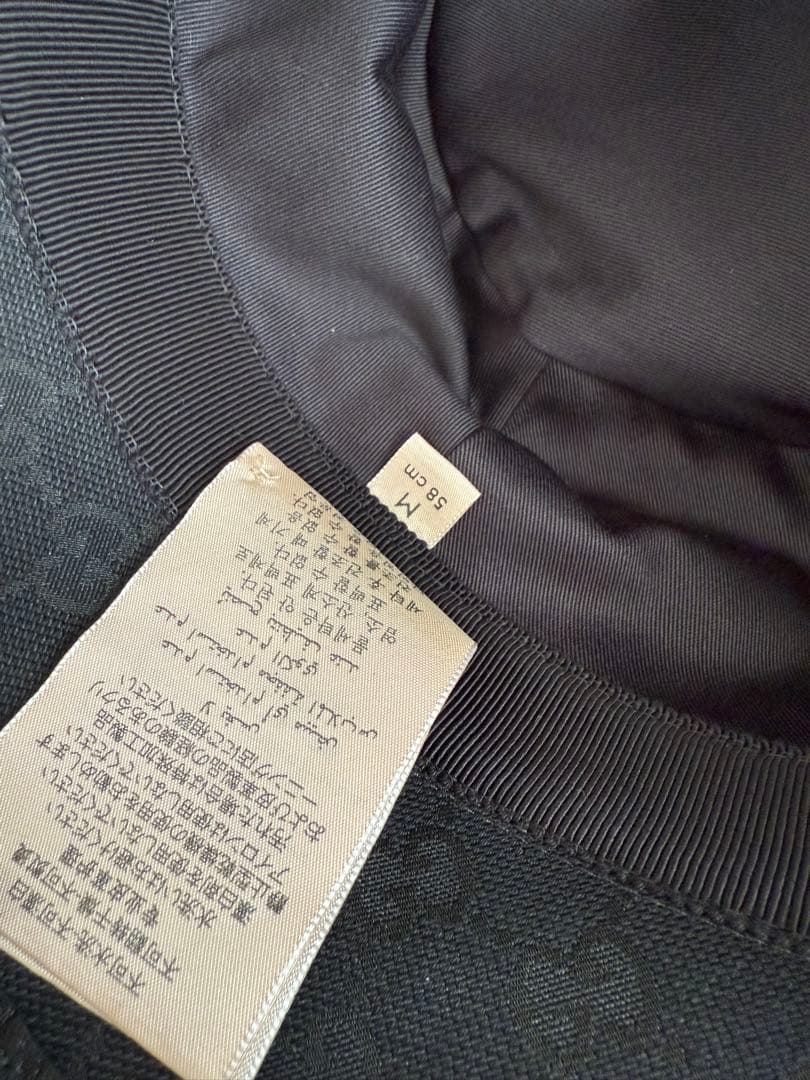 【美品】GUCCI GGパターン バケットハット 58cm
