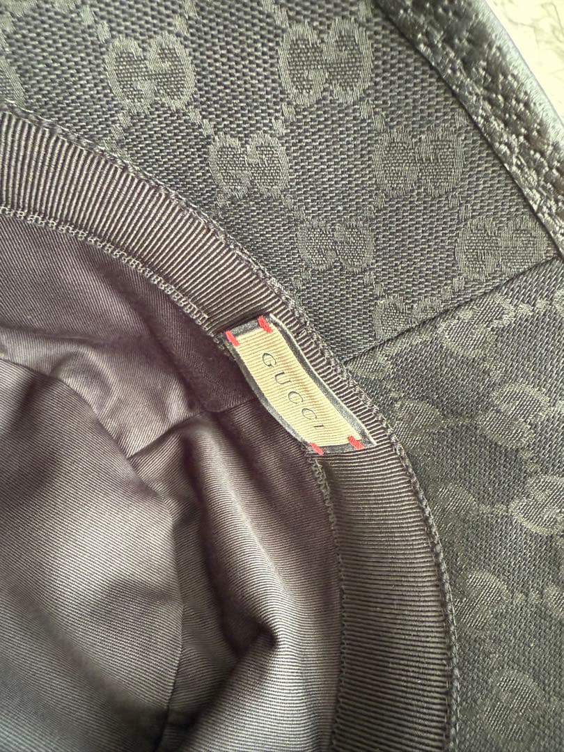 【美品】GUCCI GGパターン バケットハット 58cm