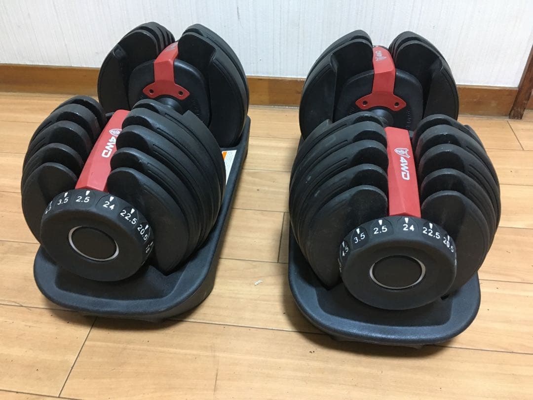 ② 4WD 可変式ダンベル 2.5kg-24kg 1個
