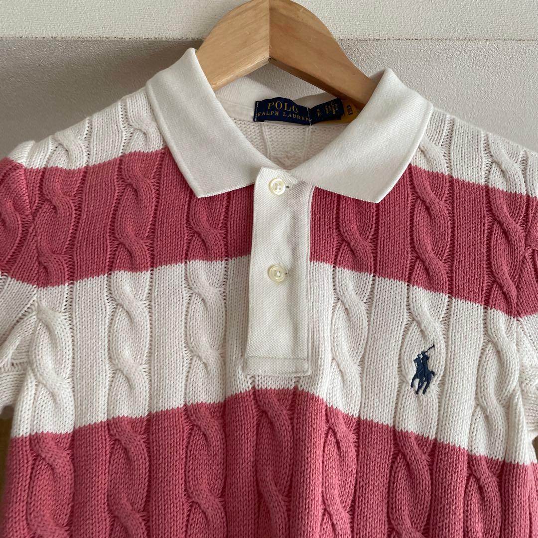 POLO RALPH LAUREN ケーブルニット ポロシャツ