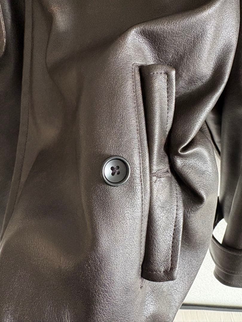 THE TOE Bond Jacket brown leather Sサイズ