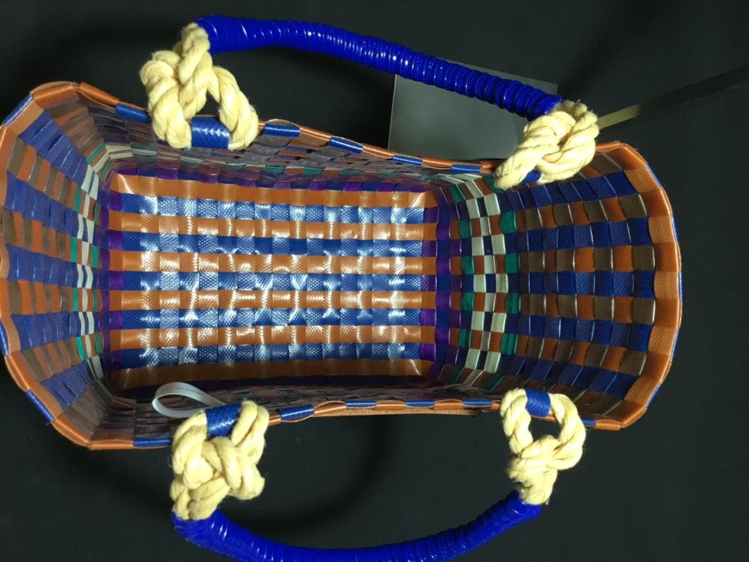 MARNI マルチカラー 編み込みトートバッグ