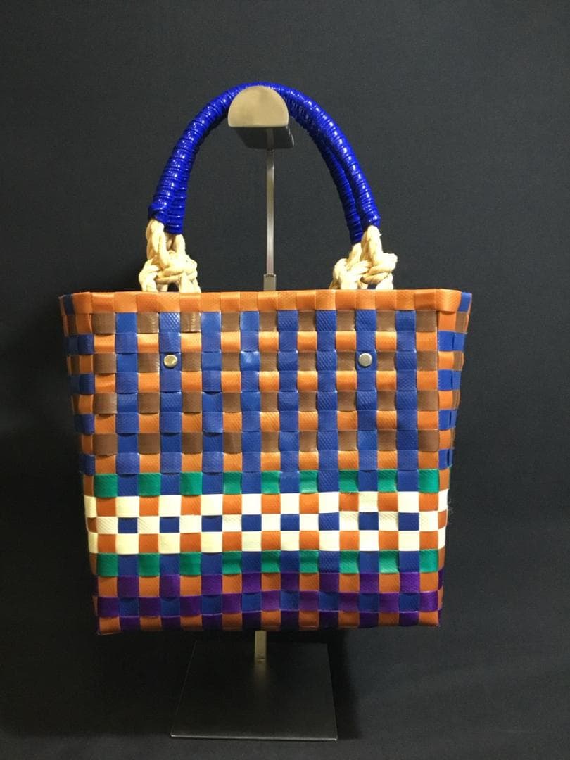 MARNI マルチカラー 編み込みトートバッグ