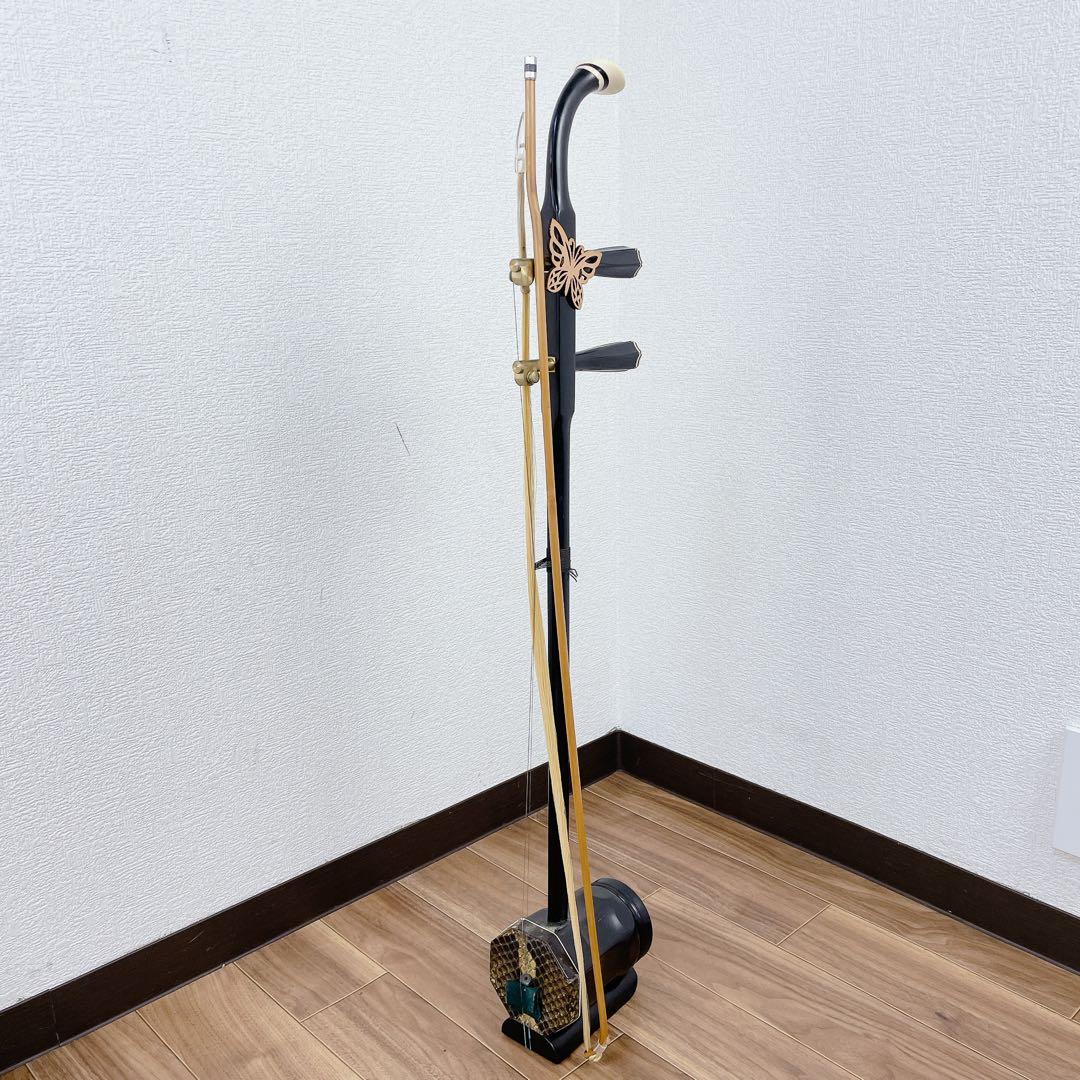 中国 上海 民謡楽器 二胡 niko 高級　ニシキ蛇皮